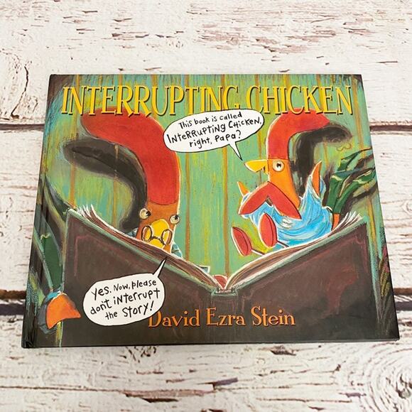 EZRA STEIN Interrupting Chicken Hardcover Childrens Book - Picture 1 of 2